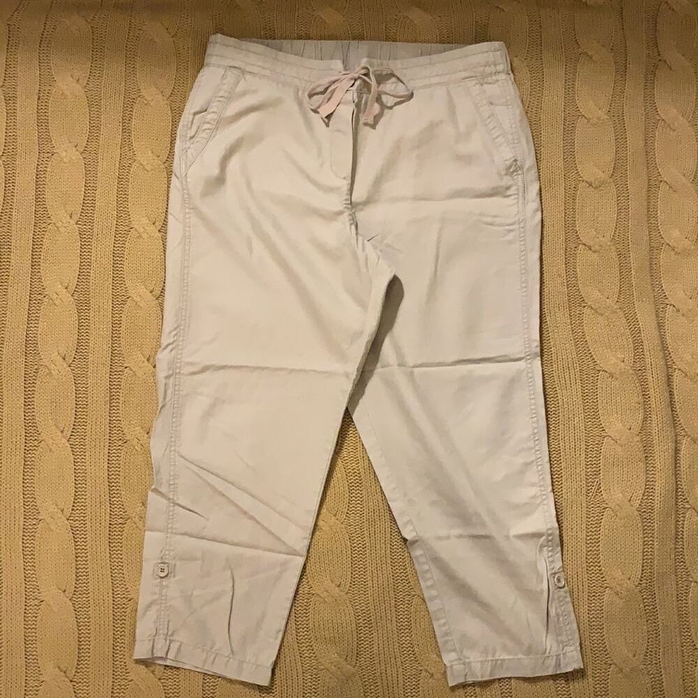 Talbots drawstring khakis